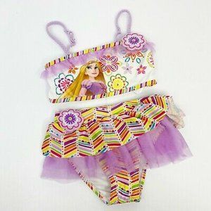 Disney Store Rapunzel Tangled Girls Swimsuit